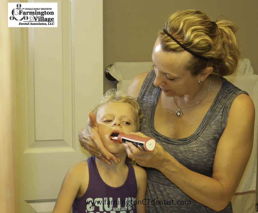 child toothbrushing
